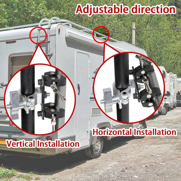 Clamp mount for pole or roof